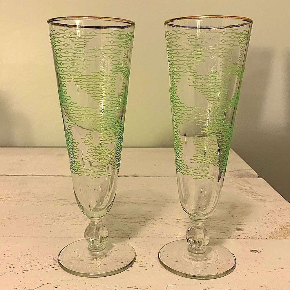 Vintage Modern Beer/Cocktail Glasses 
